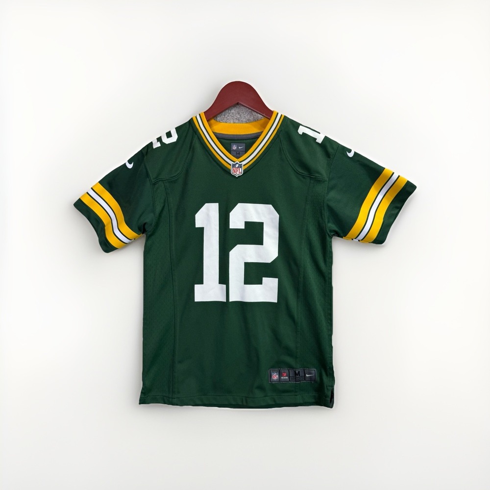 Nike‎ Green Bay Packers Aaron Rodgers #12 NFL Football Jersey Youth Size Medium